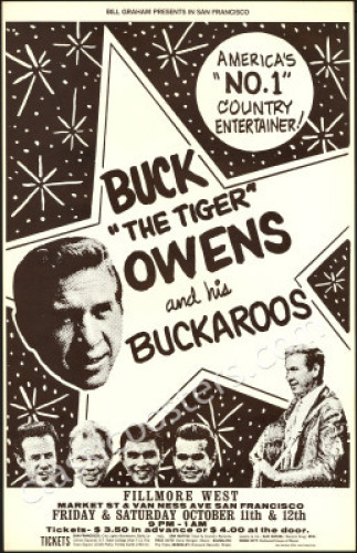 BG-140A Buck Owens Fillmore Poster