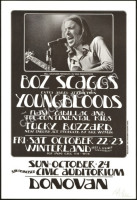 Signed Boz Scaggs The Youngbloods Donovan Poster