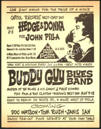 Rare Buddy Guy Janis Ian Handbill