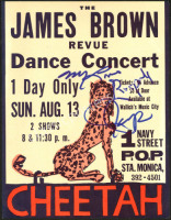 Probably Unique James Brown-Signed Cheetah Handbill