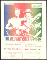 Scarce 1988 Red Hot Chili Peppers Handbill