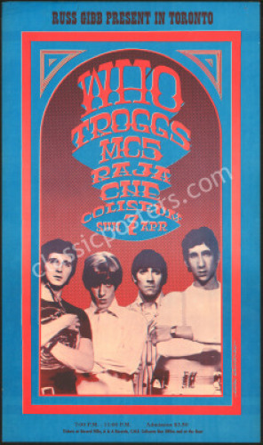 Scarce The Who Toronto Russ Gibb Poster