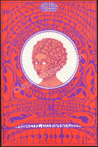 Gorgeous Signed AOR 2.329 Grateful Dead Poster