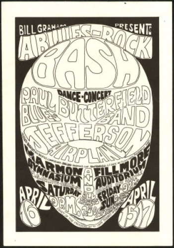 Popular BG-3 Blues Rock Bash Handbill