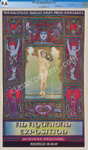 Near Mint Certified AOR 3.2 Woodstock Poster