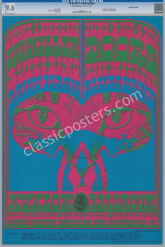 Scarce and Popular Original FD-64 The Doors Poster