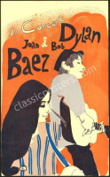 Very Choice AOR 1.101 Bob Dylan Joan Baez Tour Poster