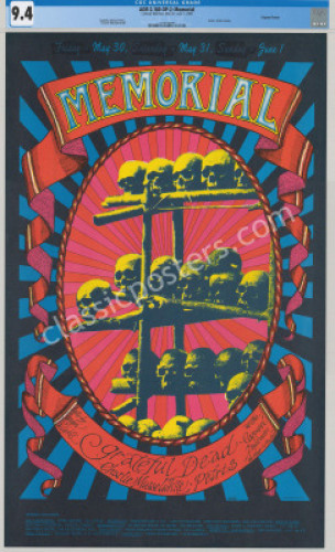 Popular AOR 2.160 Grateful Dead Memorial Poster