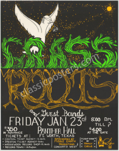 Rare Grass Roots Panther Hall Poster