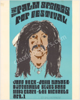 Rare 1969 Palm Springs Pop Festival Poster
