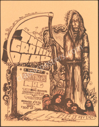 Scarce Grateful Dead Fresno Handbill