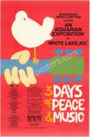 Impressive Signed Large-Size AOR 3.1 Woodstock Poster