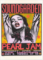 Very Nice 1992 Pearl Jam Second Print Poster