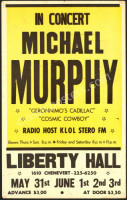 Scarce 1973 Michal Murphy Liberty Hall Poster