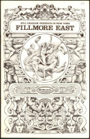 1969 Grateful Dead The Fillmore East Program