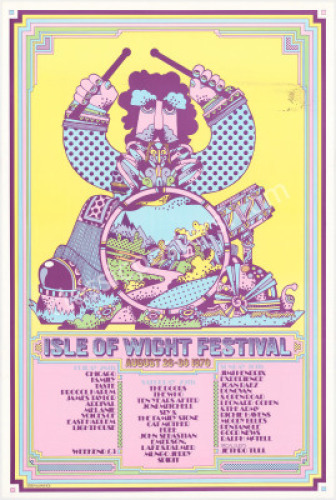 Popular 1970 Isle of Wight Poster