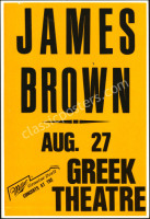 1987 James Brown Greek Theater Poster