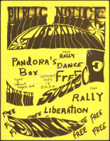 Rare 1967 Pandora's Box Handbill