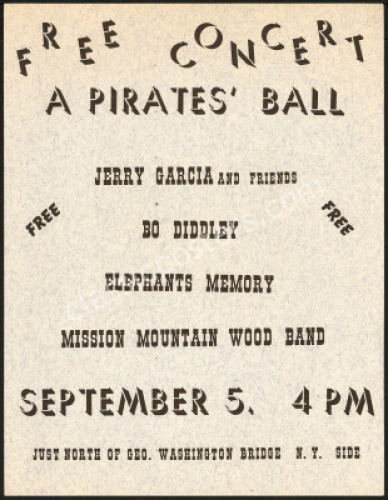 1973 Hells Angels Pirates Ball Handbill