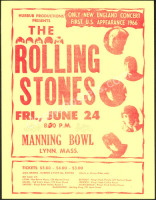 Scarce 1966 Rolling Stones Handbill
