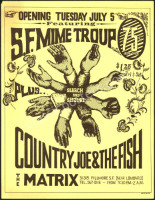 Scarce 1966 San Francisco Mime Troupe Handbill