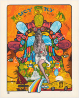 Beautiful Lucy in the Sky with Diamonds Head Shop Poster