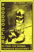 Signed Frank Kozik Voodoo Club Poster