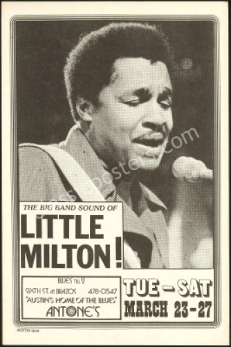 Scarce 1976 Little Milton Poster