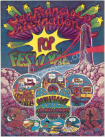 Scarce 1968 San Francisco Pop Festival Poster