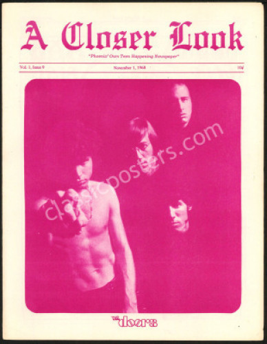 Scarce 1968 Closer Look Doors Newspaper