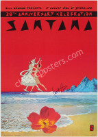 Carlos Santana-Signed 20th Anniversary Poster