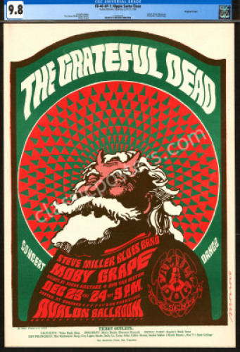 Gem Certified FD-40 Hippie Santa Claus Poster