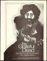 Scarce 1970 Grateful Dead Cincinnati Handbill