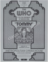 The Who Tommy Poster from the Metropolitan Opera House