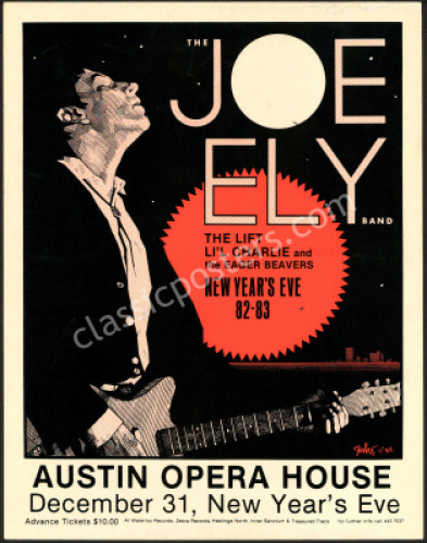 Joe Ely Austin Opera House Poster