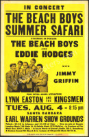 Rare 1964 Beach Boys Earl Warren Cardboard Poster