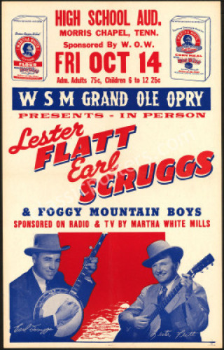 Flatt and Scruggs Grand Ole Opry Poster