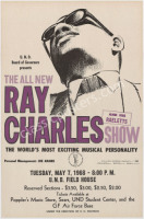 Wonderful Ray Charles Cardboard Poster