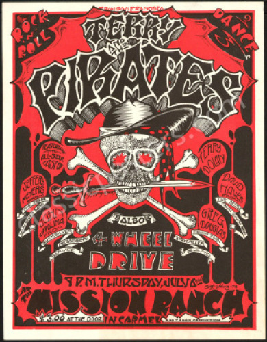 1978 Terry & The Pirates Handbill