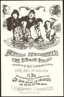 Very Rare Buffalo Springfield San Diego Handbill