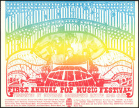 Colorful Jefferson Airplane Sacramento Handbill