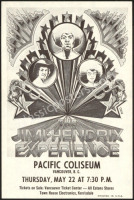 Scarce Jimi Hendrix Pacific Coliseum Handbill