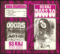 Scarce KHJ Radio Boss 30 Records Flyer