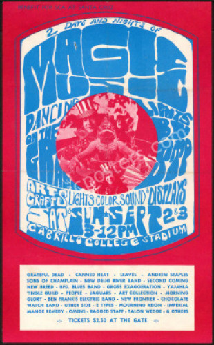 Rare Magic Music Grateful Dead Handbill