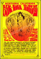 Popular Northern California Folk-Rock Festival Poster