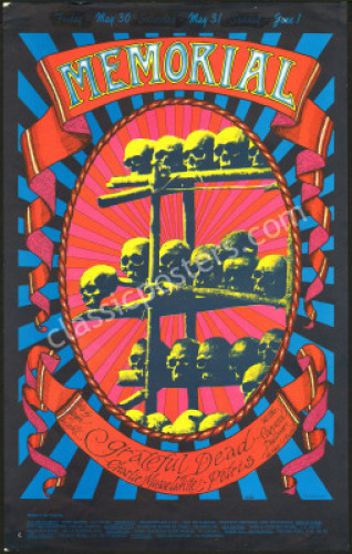 Classic AOR 2.160 Grateful Dead Memorial Poster