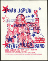 Scarce Janis Joplin Sicks‚Äô Stadium Handbill