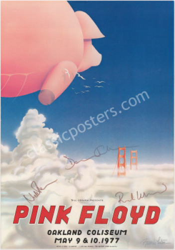 Amazing Band-Signed AOR 4.47 Pink Floyd Poster