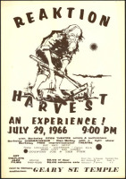 Rare 1966 Reaktion Harvest Poster