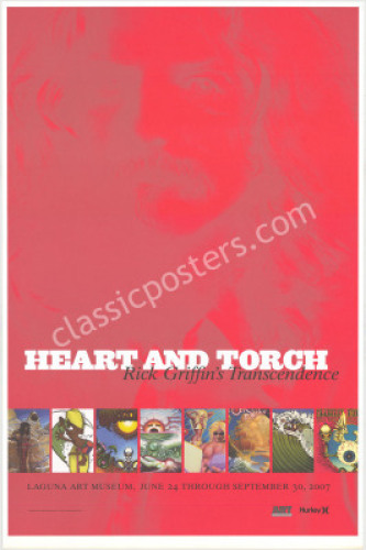 Wonderful Heart and Torch Rick Griffin Poster